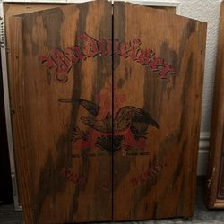 Vintage Wooden Budweiser Cabinet 