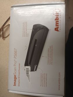 Ambir Image Scan Pro Simplex ID Card Scanner PS667