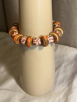Murano Glass & Resin Beaded Bracelet