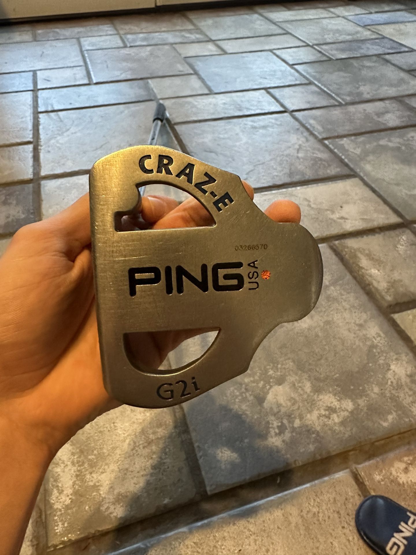 PING G2I CRAZ-E PUTTER FACE BALANCED STEEL RIGHT HANDED ORANGE DOT 35IN