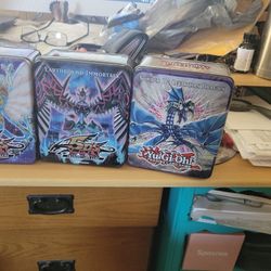Collection Of Yu Gi OH Tins 8 Total