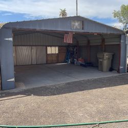 20’ x 21’ Metal Carport/Shed