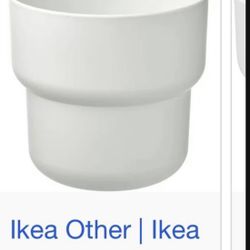 IKEA FORENLIG Plant Pot Indoor/outdoor White 7 ½" 