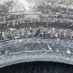 Very New Tires All Terrain P215/70R16