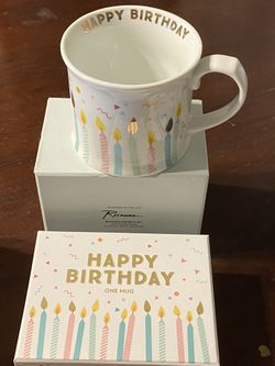 Brand new Happy Birthday Mug