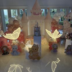 Princess Castle Backdrop Princess And Horses 