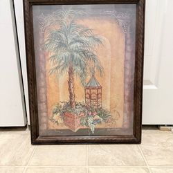 Beautiful 25 by 30 inch wall art. (MUST SELL TODAY)