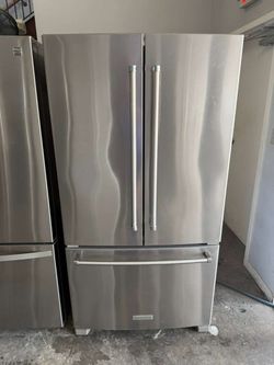 36” KITCHENAID REFRIGERADOR FRIDGE REFRIGERATOR GOOD CONDITION ICE MAKER NOT WORKING  Delicery available WARRANTY 4 Momths