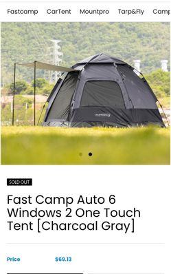 Self setting up tent