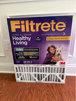 Four Pack of 20x25x4 Filtrete Air Filters