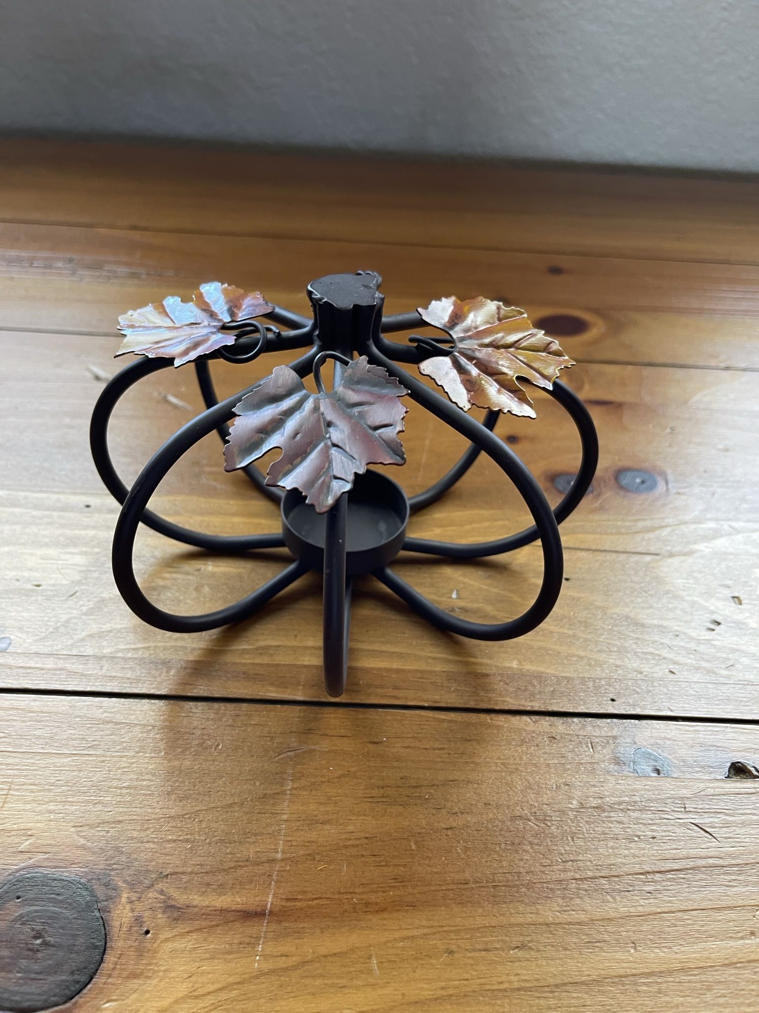 Metal Pumpkin Votive Candle Holder