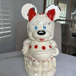 Vintage Mickey And Minnie Turnabout Cookie Jar