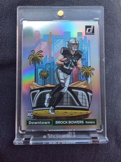 Brock Bowers Donruss Downtown Rookie Card Holo