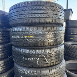225/65R17 Michelin Set Of Used Tires Great Condition Installed And Balanced 