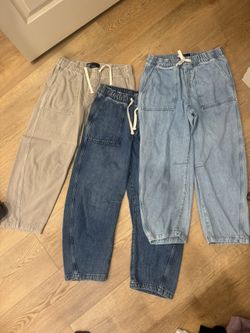 Gap Pull On Barrel Jeans