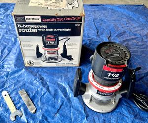Sears | Craftsman vintage 1 1/2 Horsepower Router with Build-In work light