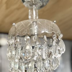 Vintage Glass Pendant Shape Cascading Chandelier 