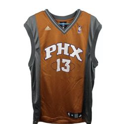 Steve Nash 13 NBA PHX Suns ADIDAS Jersey M Orange/Gray Sewn