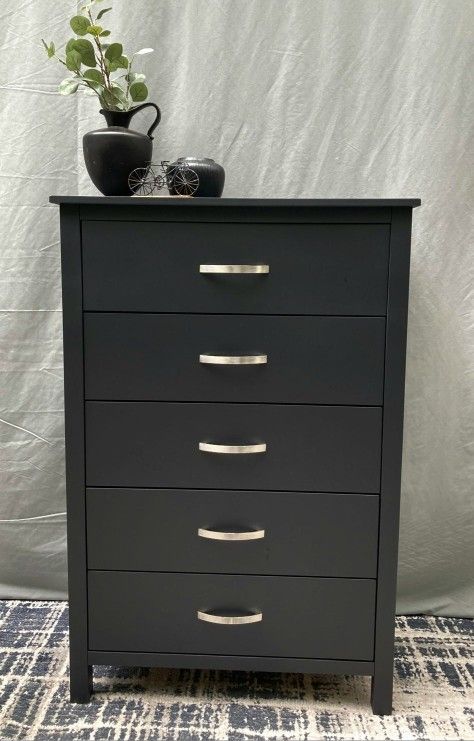 Solid wood tallboy dresser