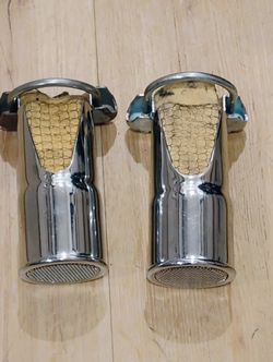 2 Blade Tailpipe Exhaust Filter Chrome
