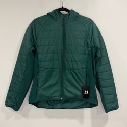 Brand new Under Armour Storm Women's Active Hybrid Jacket Hooded Green 1378506 322 Size M