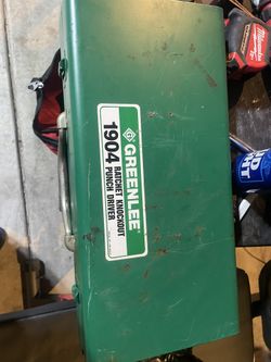 greenlee 1904 ratchet knockout punch driver (NEW)