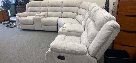 New fabric recliner Sectional couch