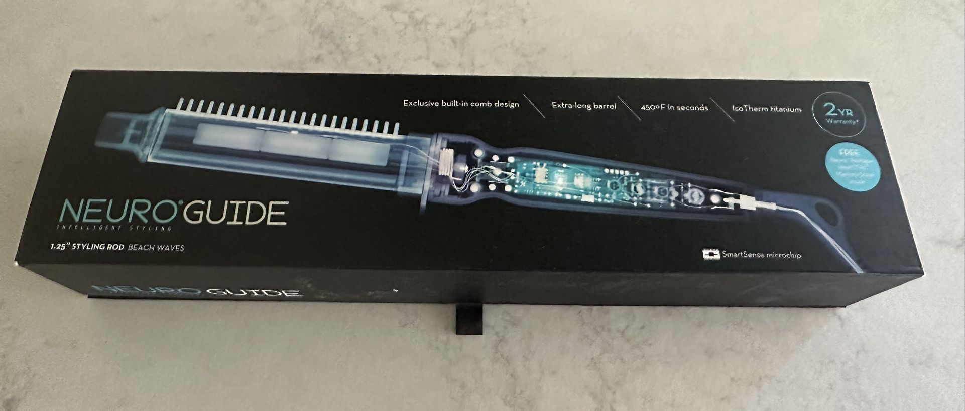 Paul Mitchell Neuro Guide 1.25” Styling Rod Beach Waves with built in comb