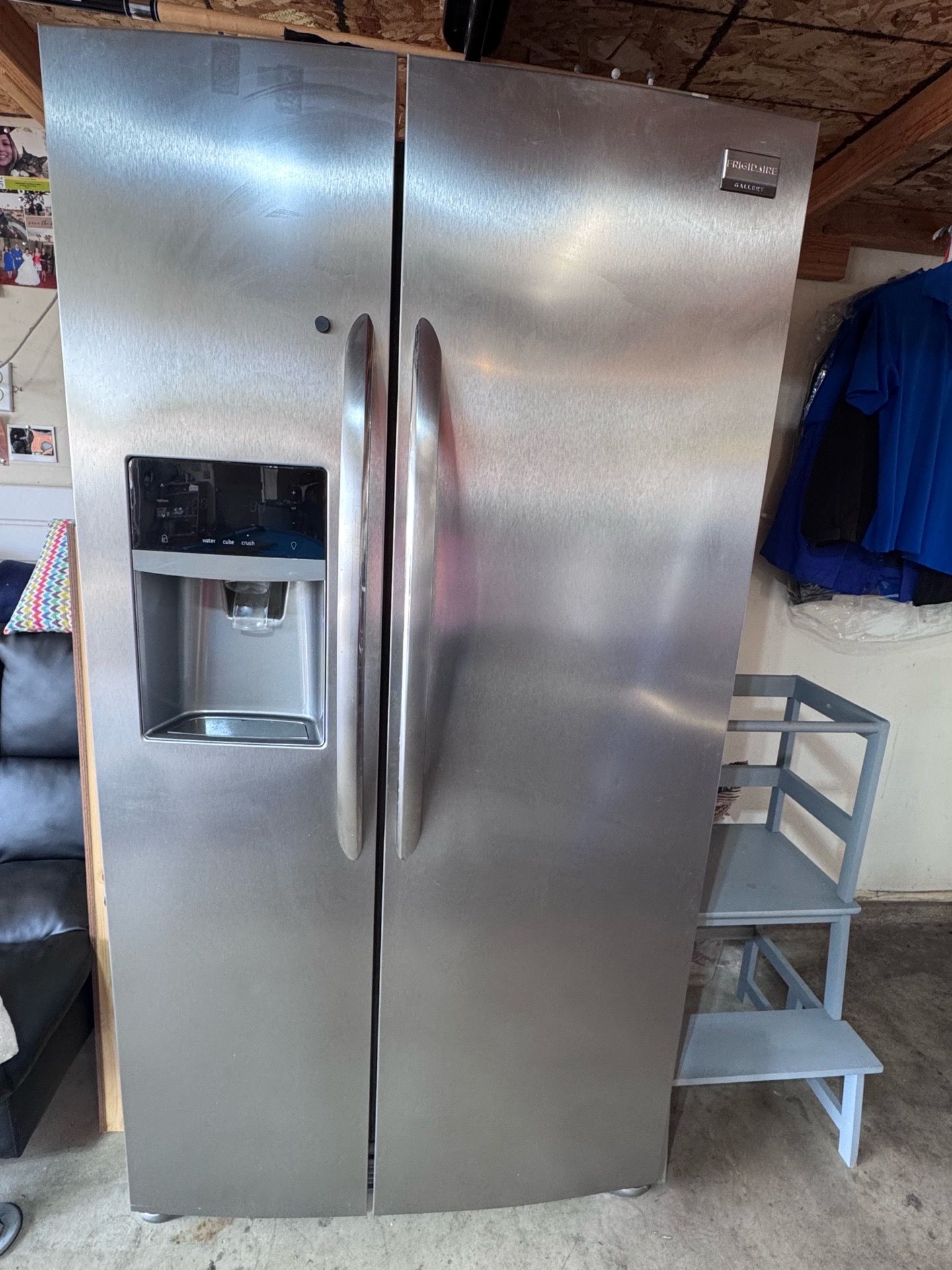 For Sale: Frigidaire Gallery Stainless Steel Side-by-Side Refrigerator