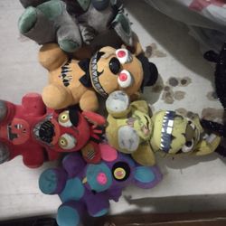 ‼️‼️‼️Fnaf(Five Night At Freddy's) Plush Lot With Custom Scrap Trap Plush‼️‼️‼️