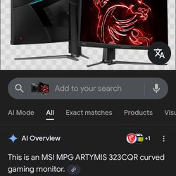1440p 32 Inch MSI Gaming Monitor 