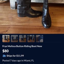 Frye Melissa Women’s Button Boot Black Leather 