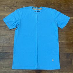 Volcom Skateboarding Shirt M Medium Men Slim Aqua