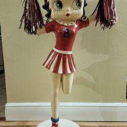 Betty Boop Cheerleader Statue 3 Feet Tall RARE 
