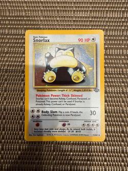 Vintage Pokemon Snorlax Holo #11/64 – Jungle Set 1999