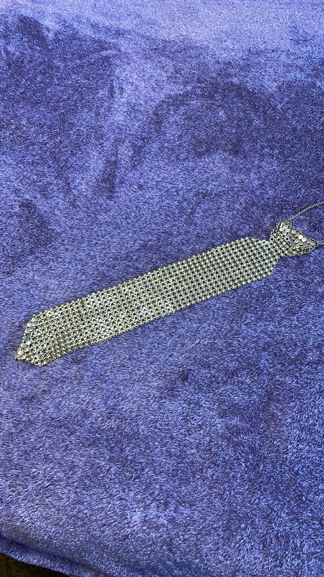 Vintage Gold Mesh Whiting Davis Tie