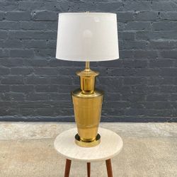 Mid-Century Modern Polished Table Lamp with New Shade, c.1960’s-Delivery Available