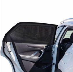 2Pack Car Window Mesh Screen 20"X43", Elastic Breathable Mesh Window Screen Sunshades