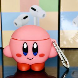 Bundle Kirby AirPods Case With High Quality Headset/Earbuds