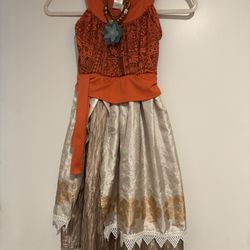 Disney Moana Dress And Necklace