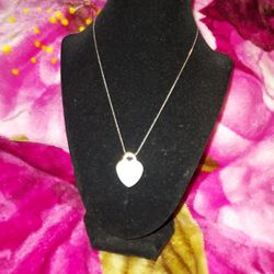 Sterling Silver Chain And TIFFANY AND CO pendant 