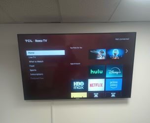 Smart flat screen tv 52in