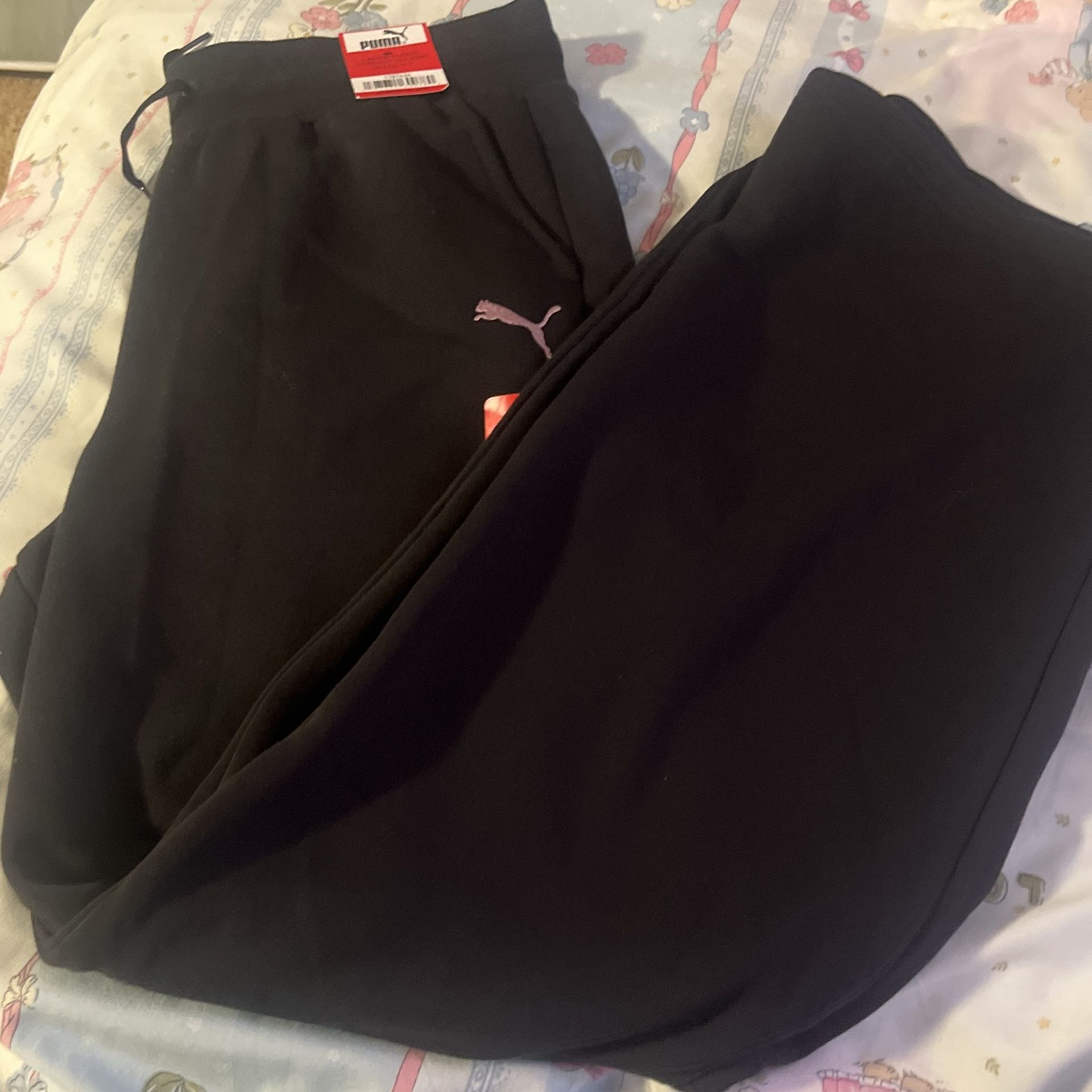 Puma Ladies Fleece Straight Leg Pants