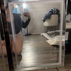 LED mirrors touch screen