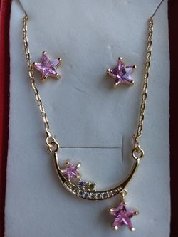 14k Gold Filled star jewelry set
