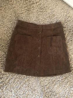 Corduroy brown skirt