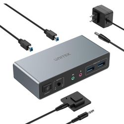 Unitek HDMI KVM Switch 2 Monitors 2 Computers
