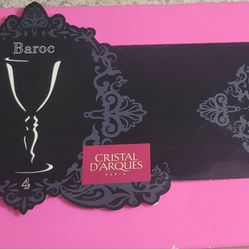 Real CRYSTAL WINE GLASSES FRENCH