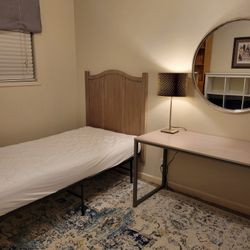 Twin Bed , Frame, And Headboard