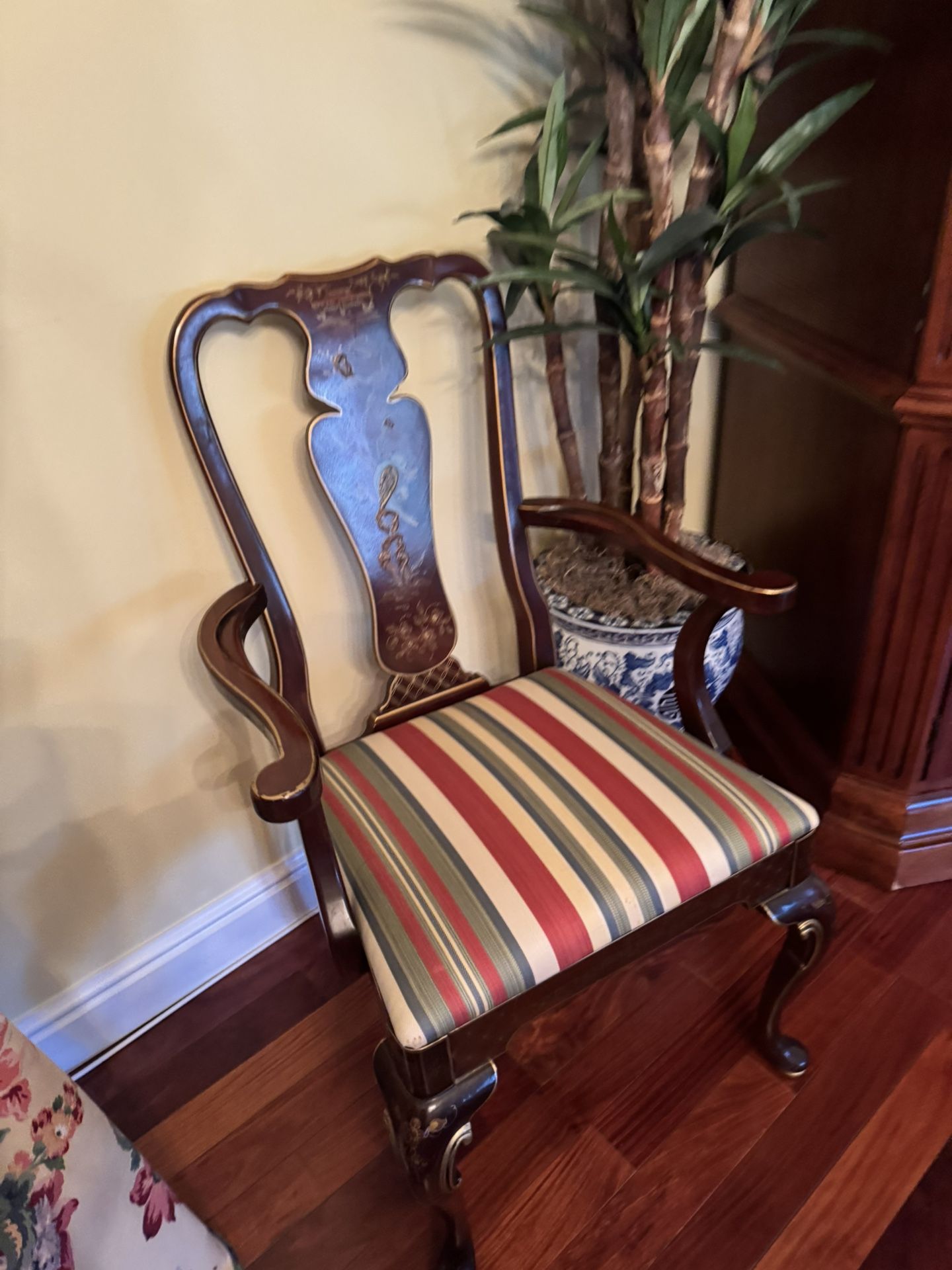 Pair Of Chinoiserie Arm Chairs